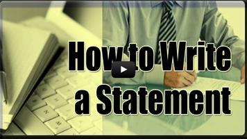 How To Write A Statement স্ক্রিনশট 2