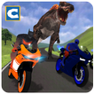 Superhéroes Carreras de motos: Dino World