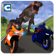 Superheroes Bike Racing: Dino World