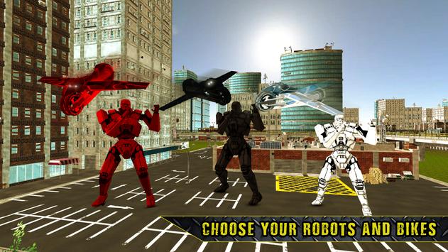 Terbang Robot Sepeda Simulator apk screenshot