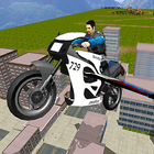 Volar Policía de bicicletas 3d icono