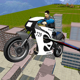 Flying Police Bike Simulator icône