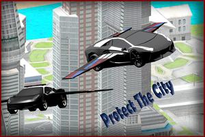 Flying Police Car 3D capture d'écran 2
