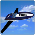 Policía del barco de vuelo sim icono