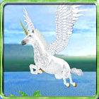 Flying Unicorn Simulator 3D icône
