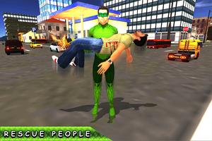 Green Ring Hero Crime Battle پوسٹر