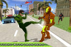 Green Ring Hero Crime Battle Ekran Görüntüsü 2
