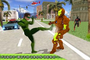 Green Ring Hero Crime Battle imagem de tela 2