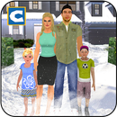 Virtual Daddy with Family at Winter Vacations APK