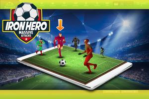 Superhero Soccer Challenging Game poster