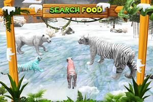 White Wild Tiger Family Survival 3D screenshot 1