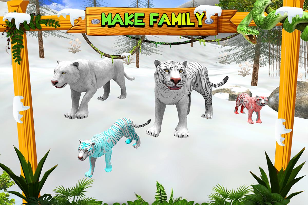 Putih Liar Tiger Family Survival 3D For Android APK Download