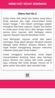 1 Schermata Menu Diet Sehat