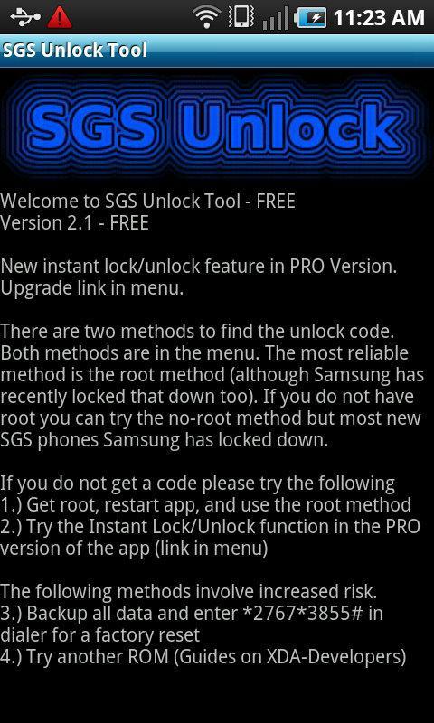 Samsung Galaxy S Unlock Tool For Android Apk Download