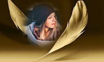 Feather Photo Frames Poster