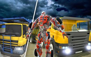 X Robot Transport Big Truck Affiche