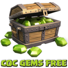 Gems For Coc Free: prank icône