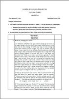 Class 12 English Sample Papers Cartaz