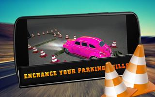Classic Cars Parking Stunt Driving Simulator Game Affiche