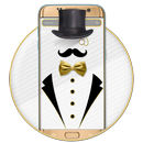 Schwarz Weiß Gentleman Theme APK