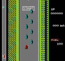 Road Fighter NES screenshot 1