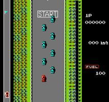 Road Fighter NES screenshot 1