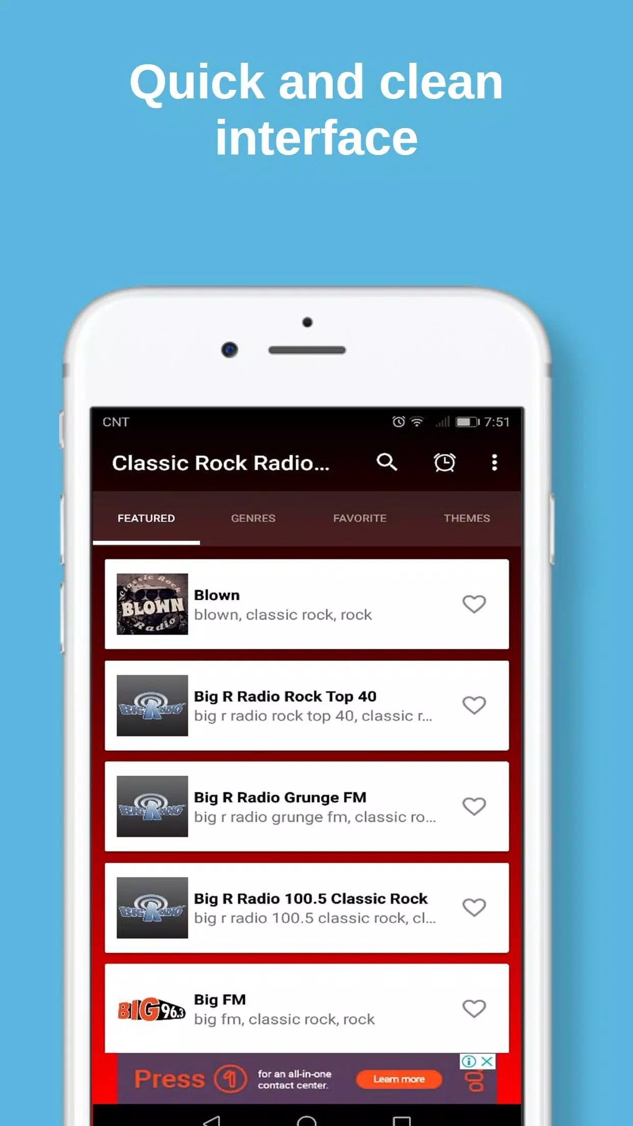 Descarga de APK de Radios de Rock Clasico en Ingles y Español gratis para  Android
