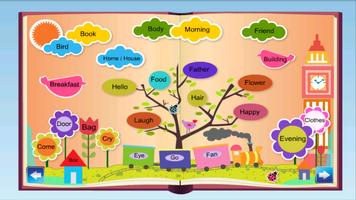 Kids English to Hindi Words plakat