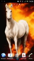 Unicorn on fire Live Wallpaper Affiche