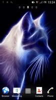 Sparkling cat live wallpaper poster