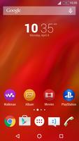 Theme Xperia™ Red screenshot 1