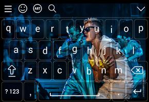 Keyboard For Justin Bieber captura de pantalla 2