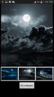 Noche la Luna Llena Wallpaper captura de pantalla 1