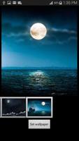 Noche la Luna Llena Wallpaper captura de pantalla 2