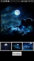 Noche la Luna Llena Wallpaper captura de pantalla 3