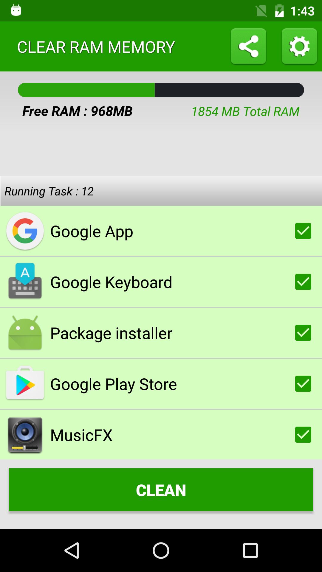Descarga de APK de Clean RAM Memory para Android