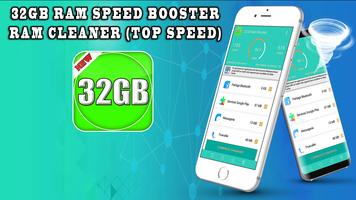 32GB Ram speed booster ram cleaner Affiche