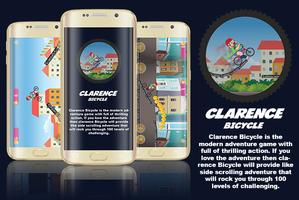 Clarence Bicycle Cartoon Game-poster