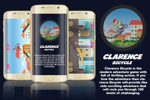 Clarence Bicycle Cartoon Game Affiche
