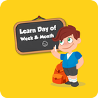 Learn days of week and months icon