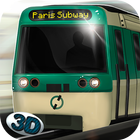 باريس مترو أنفاق قطار محاكي أيقونة