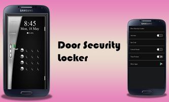 Door Security Locker الملصق