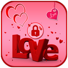 Romantic Love Lock Screen أيقونة