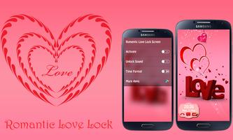 Romantic Love Lock Screen الملصق