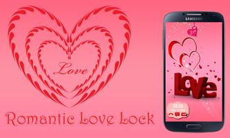 Romantic Love Lock Screen تصوير الشاشة 1