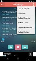 FNAF Songs Collection اسکرین شاٹ 3