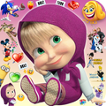 Emoji Masha HD Talking Stickers for all Messengers