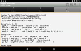 Bagpipe Musicsheet capture d'écran 1