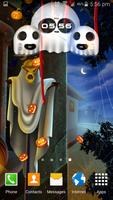 Halloween Clock Live Wallpaper capture d'écran 1