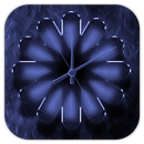 Neon Flower Clock WallPaper aplikacja